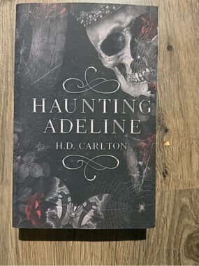 💛 3 for $15 💛 Haunting Adeline by H.D. Carlton - Dark Black & Red Gothic Cover